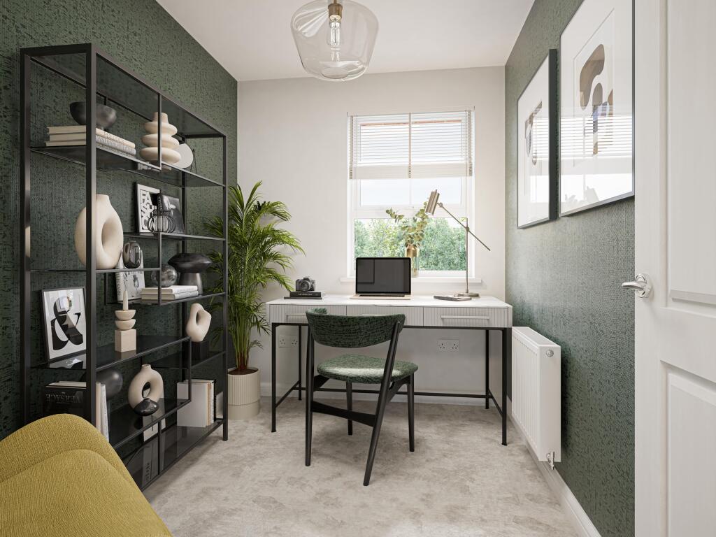 Internal CGI of the study in the folkestone