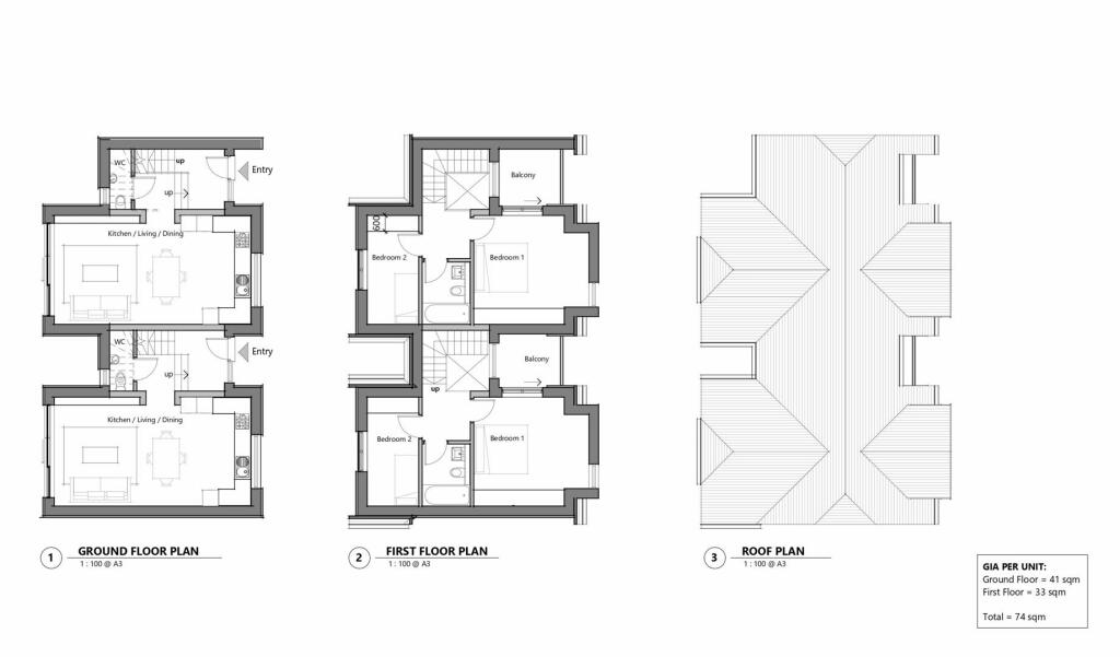 A2114_010p1 - Unit 3 &amp; 4_Proposed Floor Plans_page