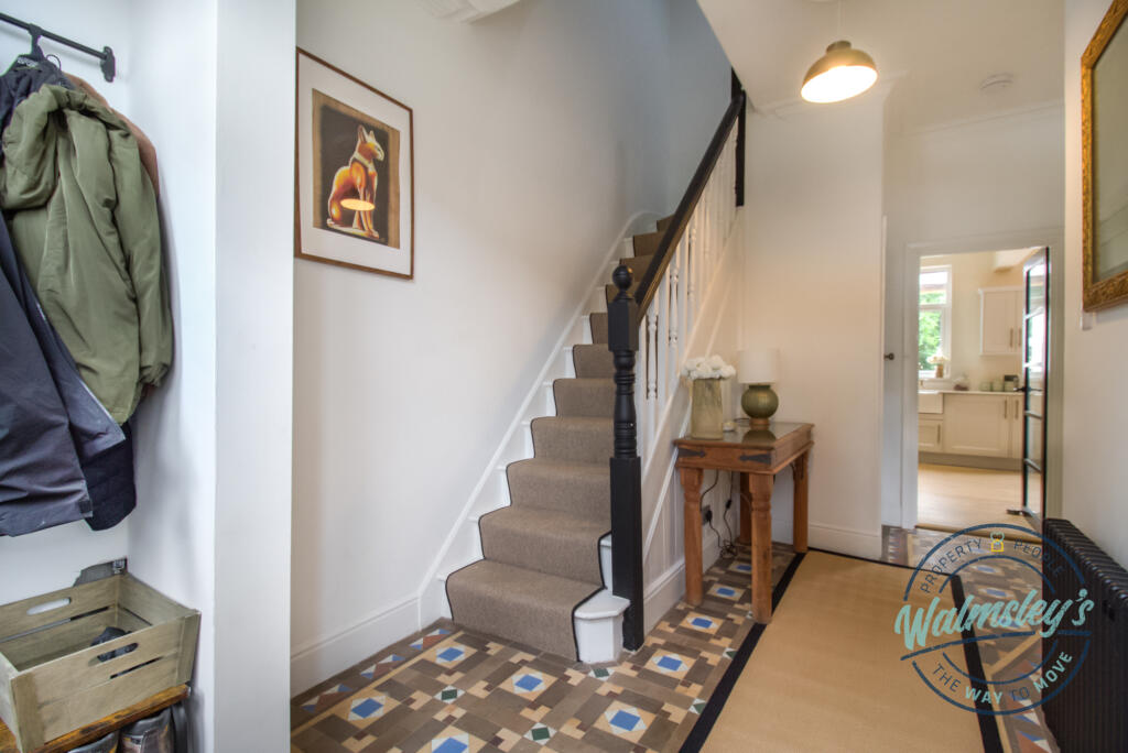 Entrance hallway with Minton flooring