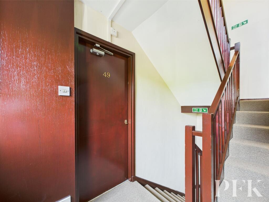 First floor landing with private front door