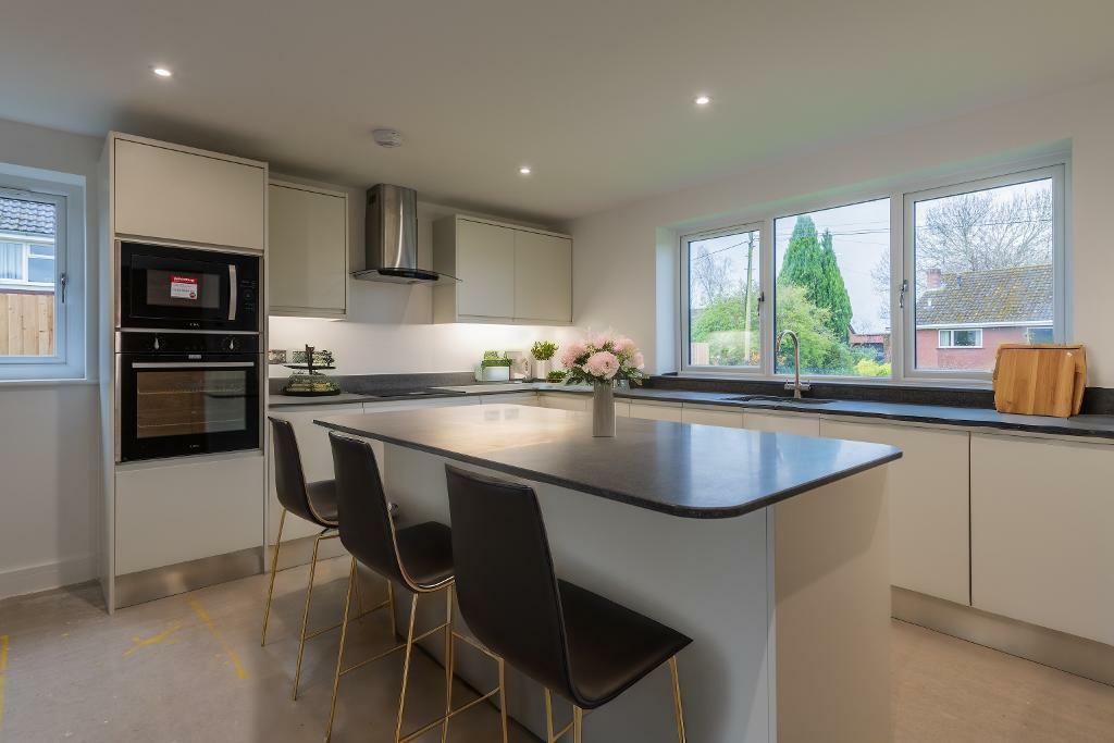 Contemporary kitchen and island