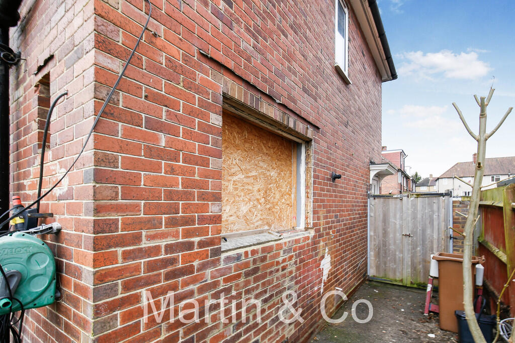 Exterior Boarded ...