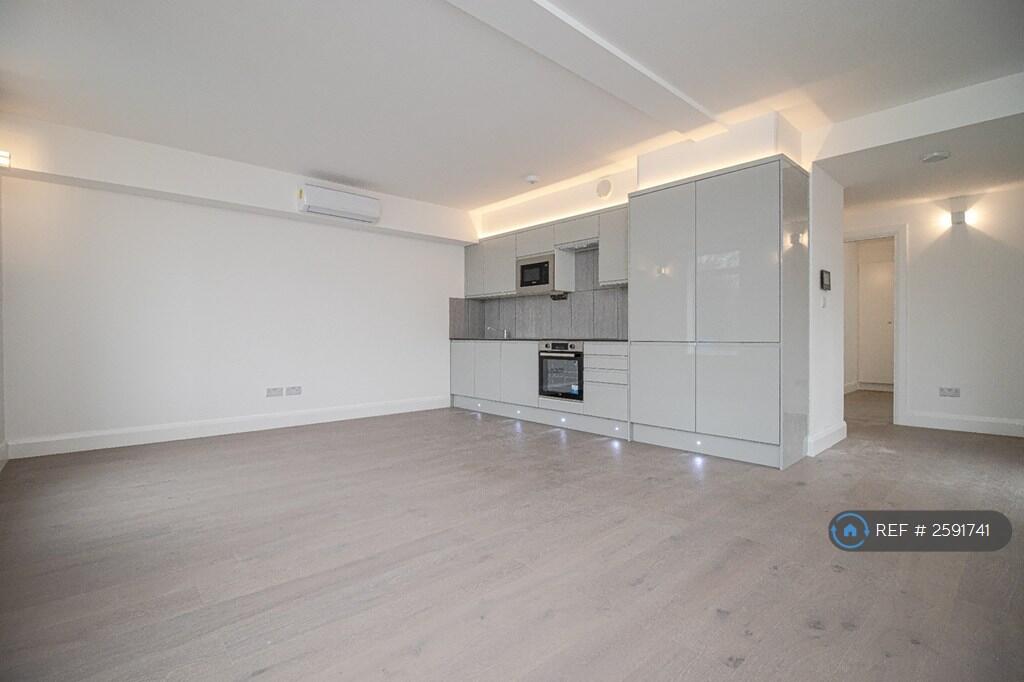 Living Area With Open Plan Kitchen