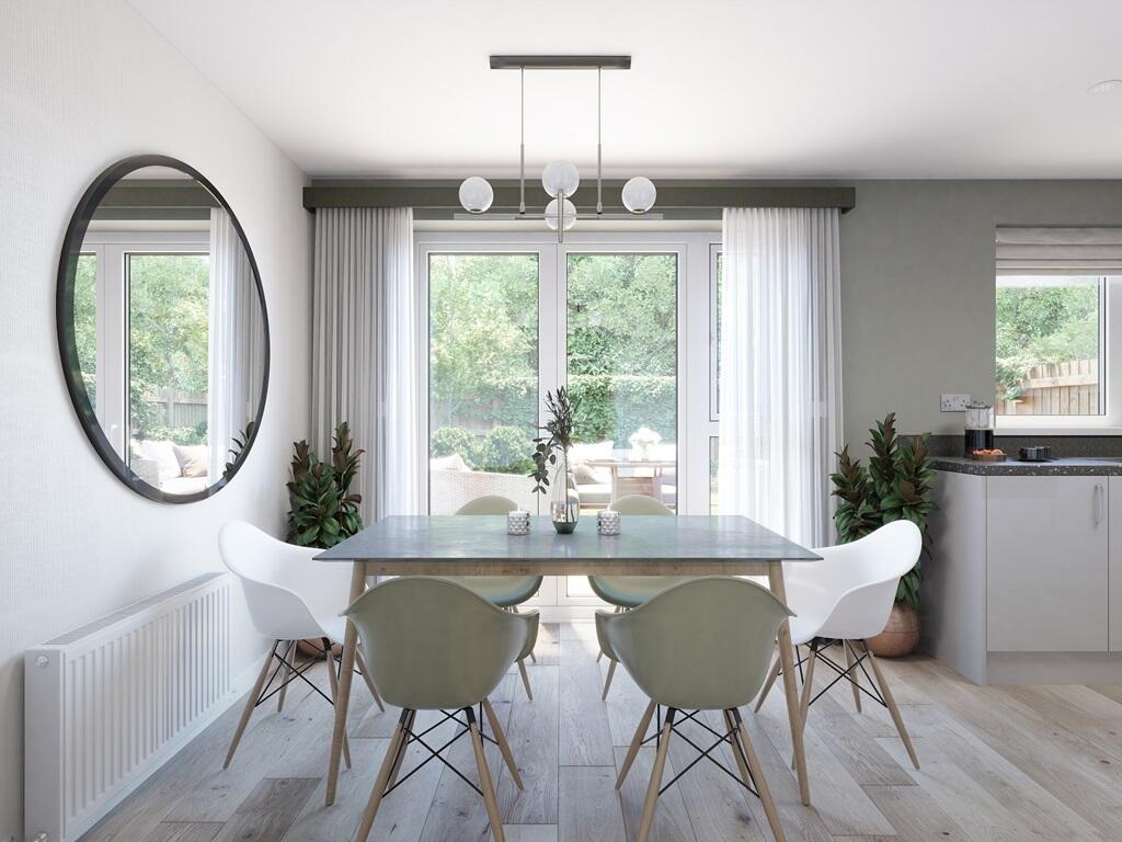 A spacious and modern open-plan kitchen/diner