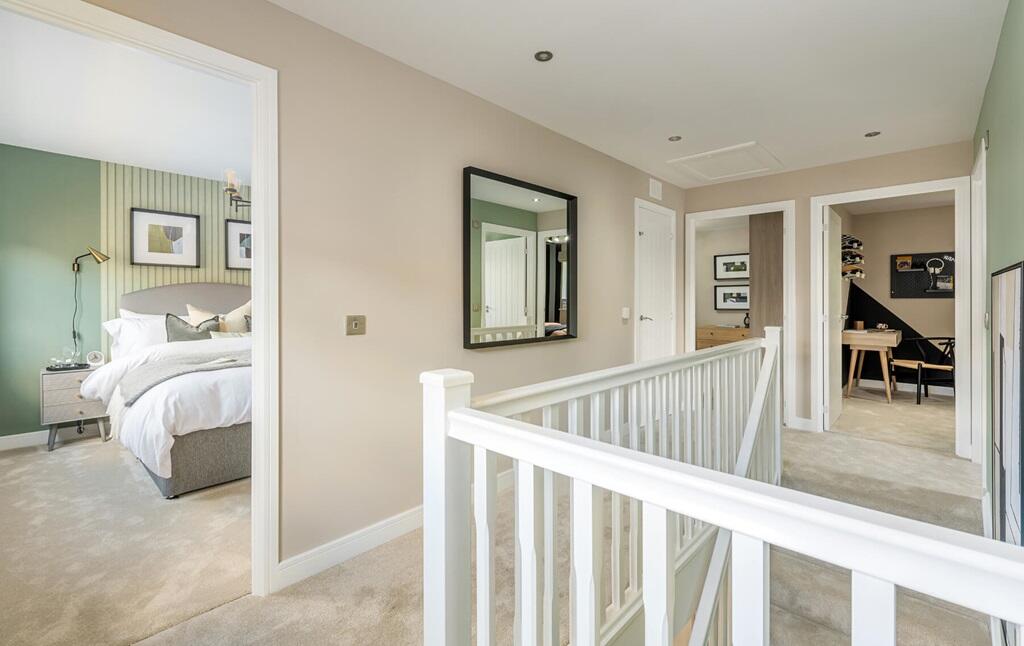 Bright and spacious landing creating sense of space