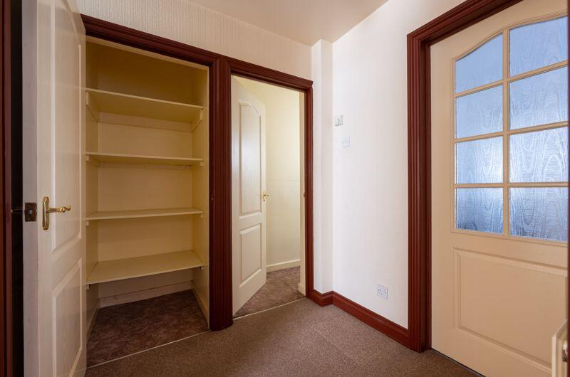 HALL with STORE CUPBOARDS OFF