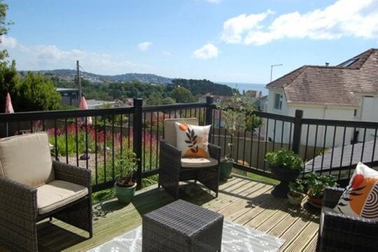 Decked Terrace with Sea View