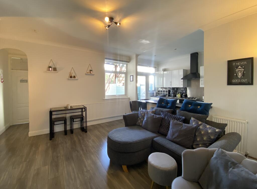 open plan living/kitchen/area