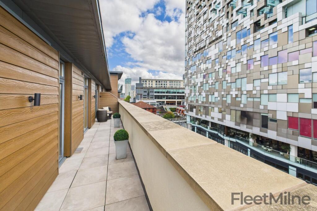 Canal-facing terrace