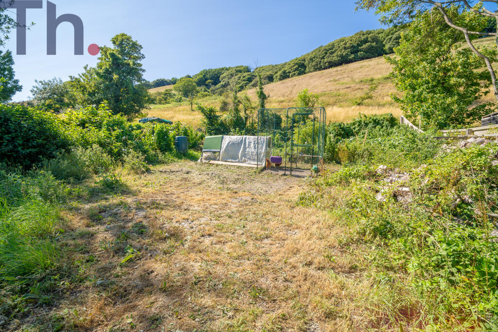 Rear Garden with downland views