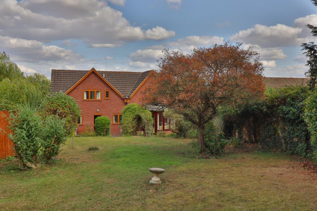 view from garden to rear of house