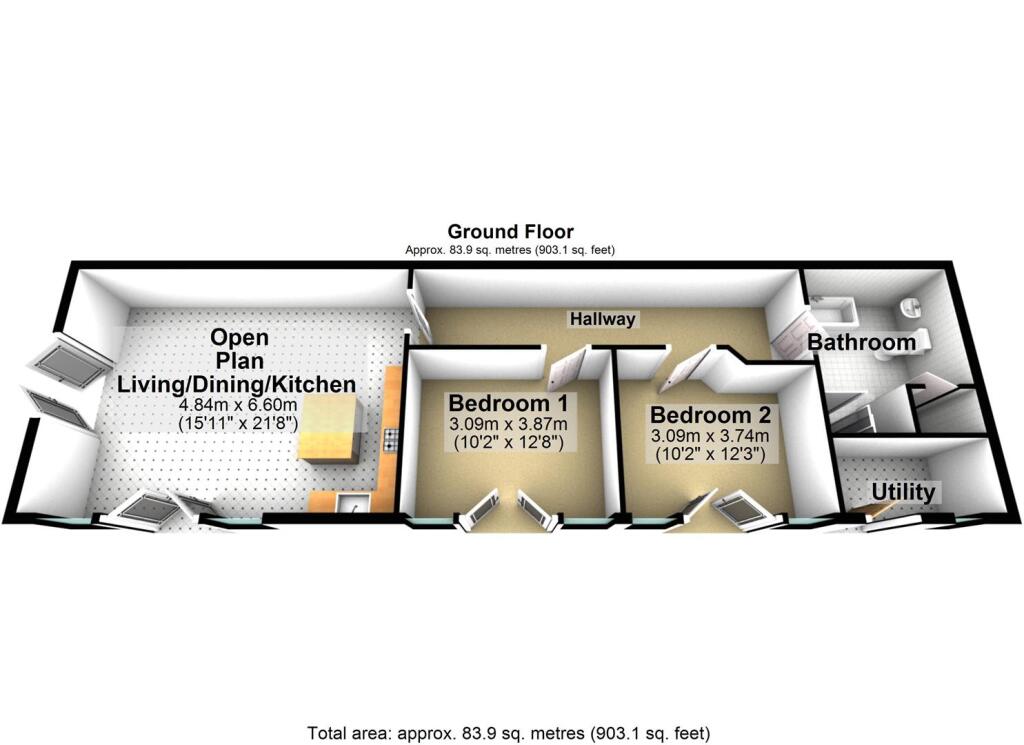 The Cartshed The Green, 3d