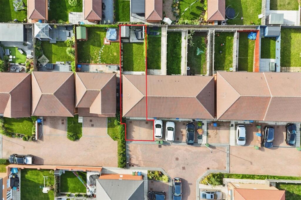 Aerial view of the property