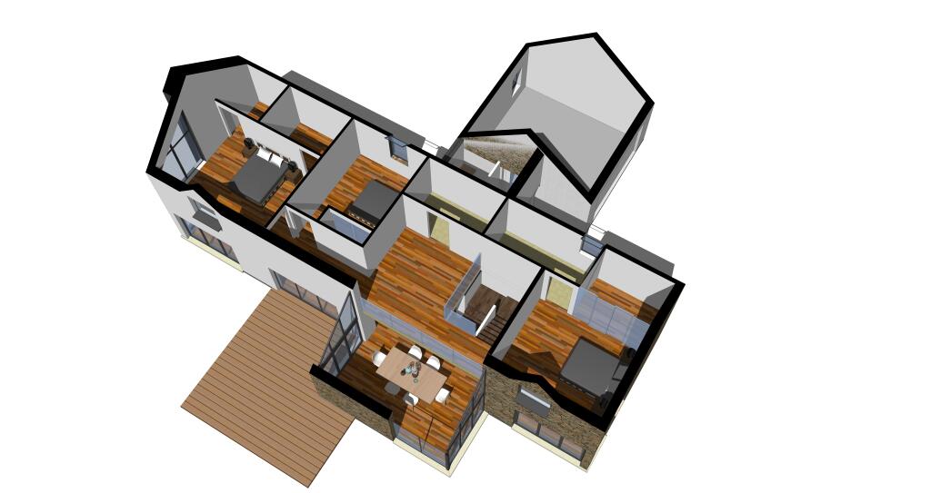 House A 3D Upper Floor