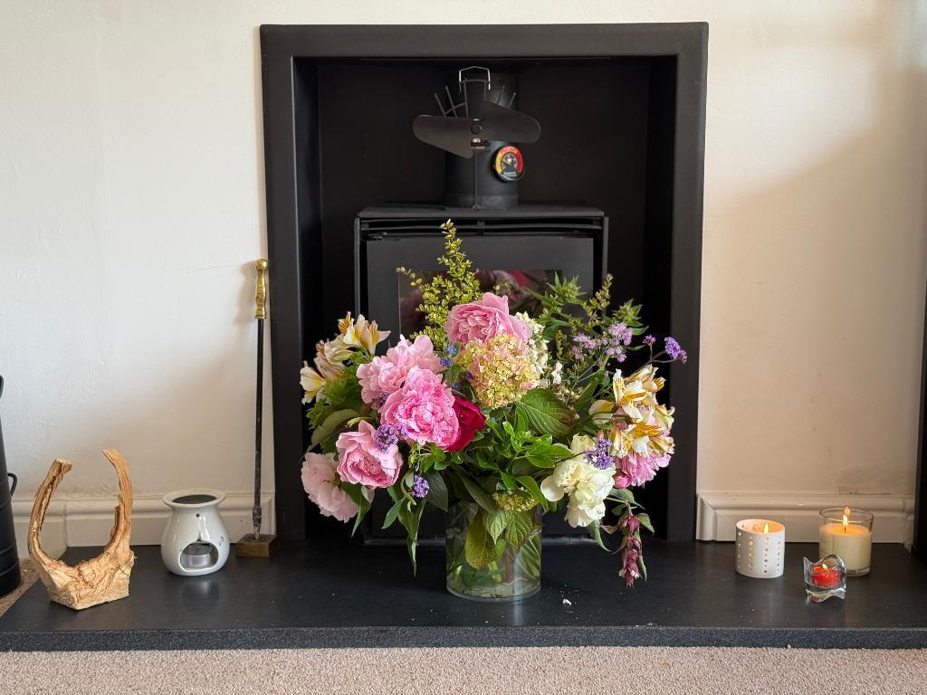 Log burner in sitting room