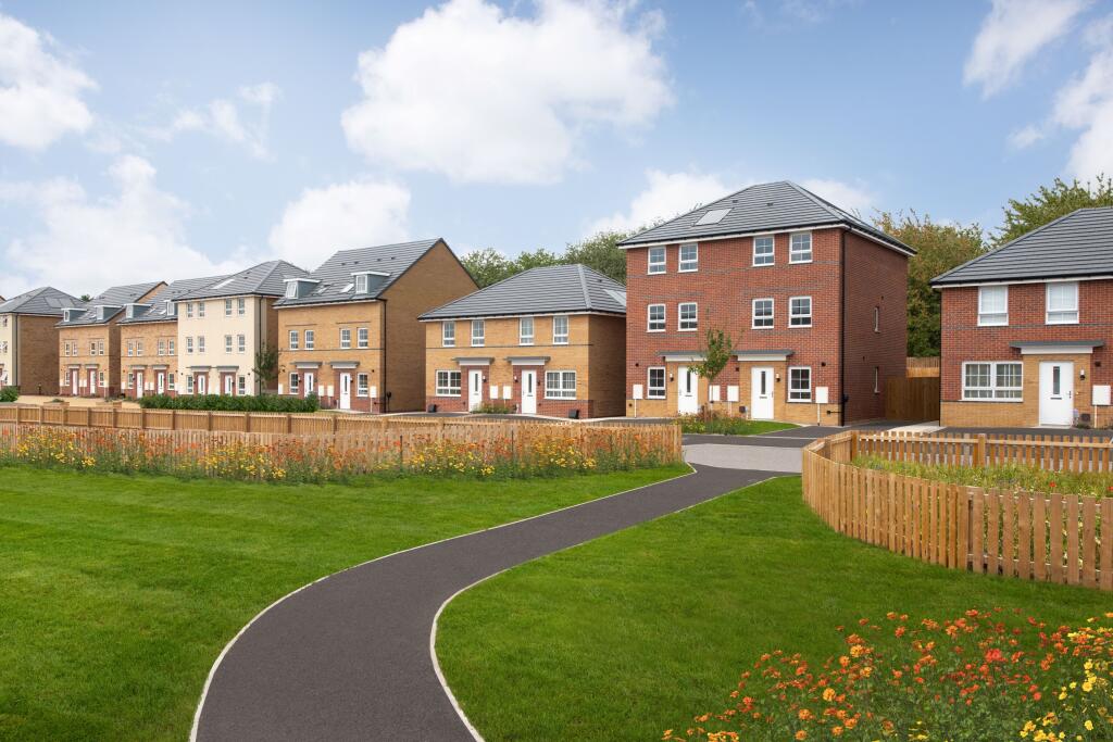 External street scene at Waterside, Trentham