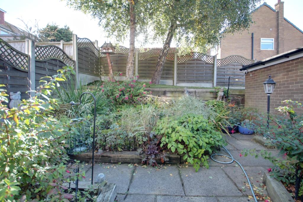 Patio and garden area