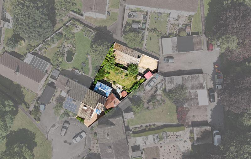 Aerial view of plot