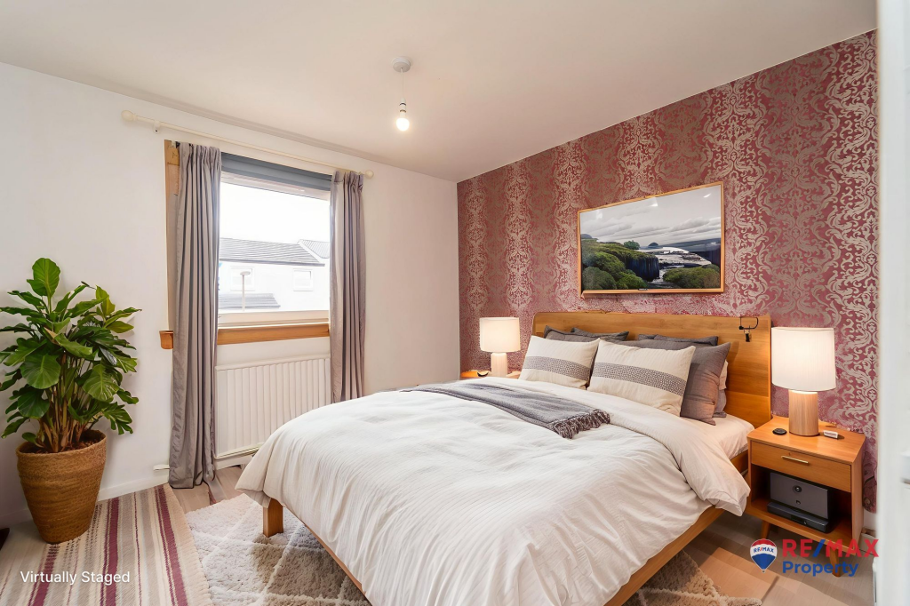 Virtually Staged Bedroom Three