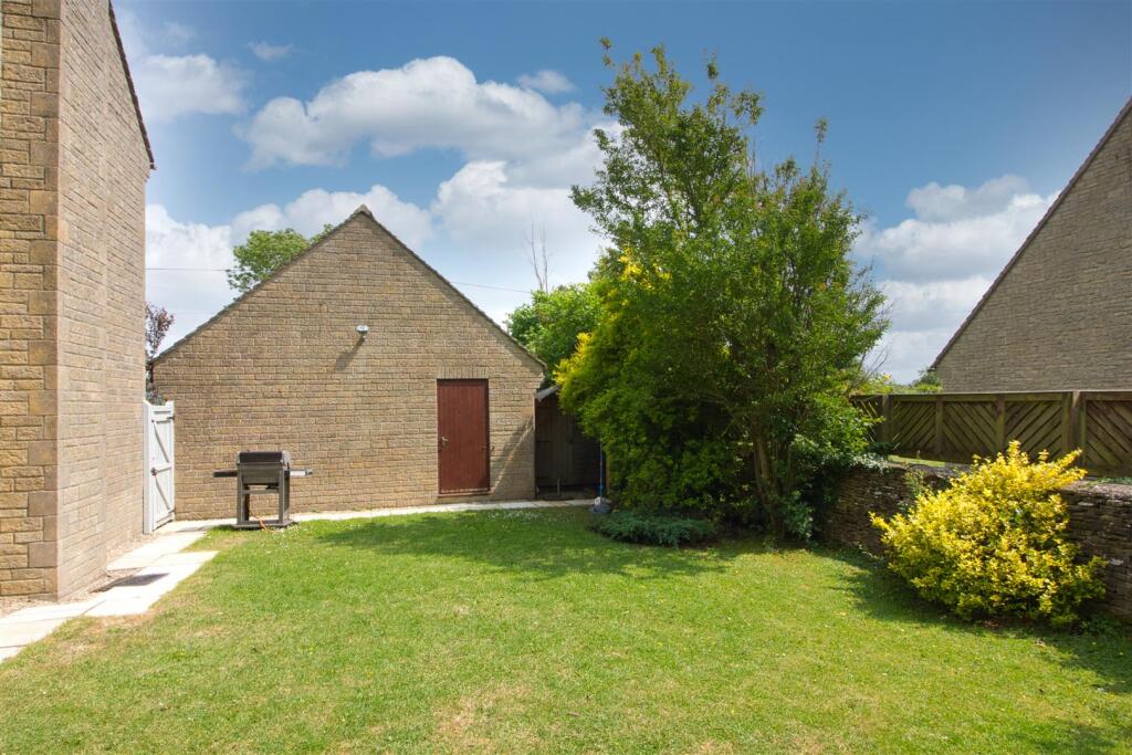 Garden and double garage