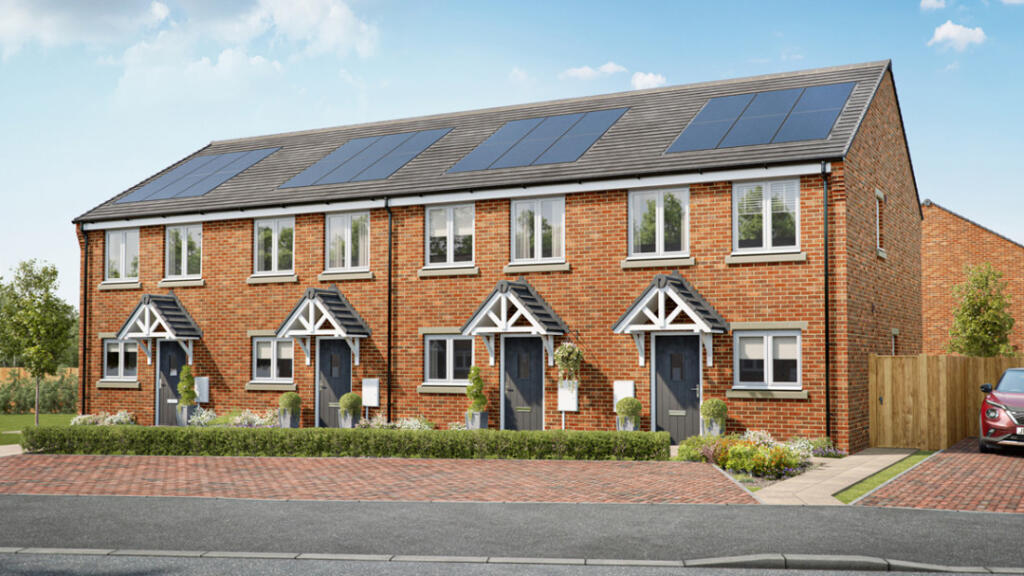 Computer generated image of 2 bedroom homes at Sampson Green