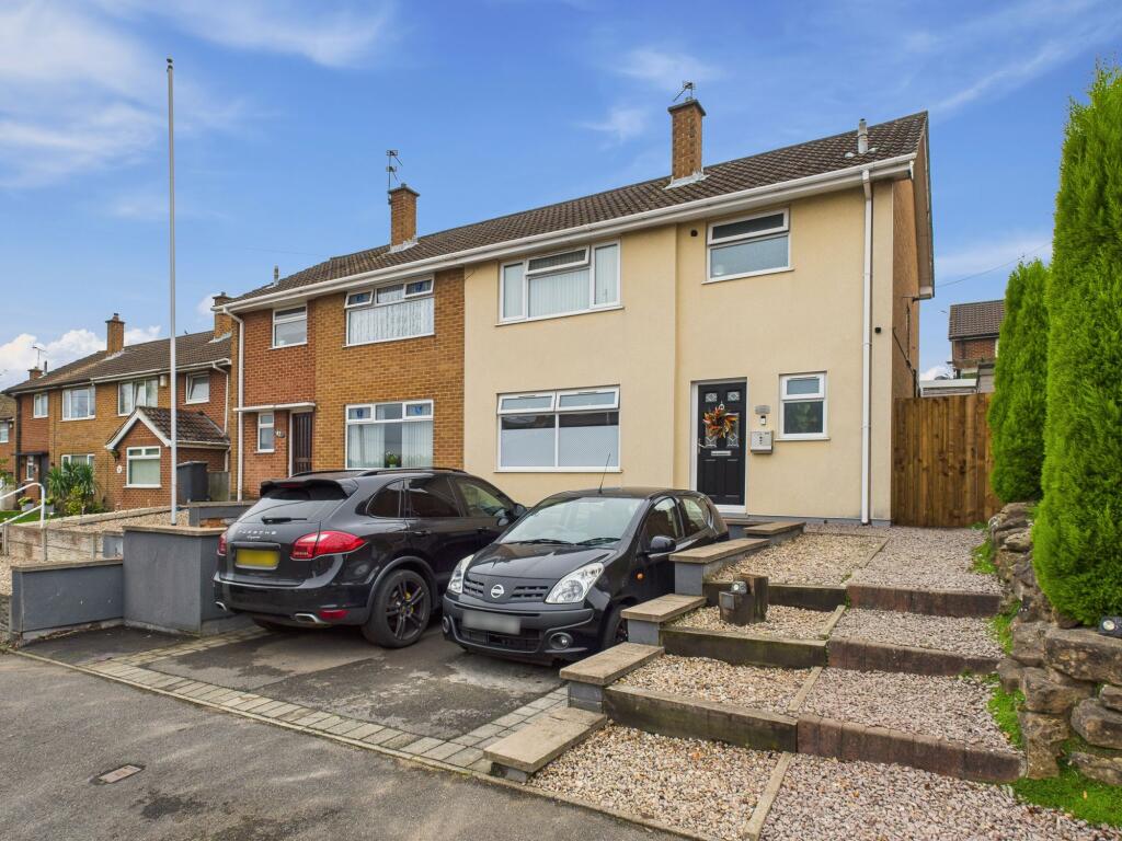 Front showing Driveway for two Vehicles