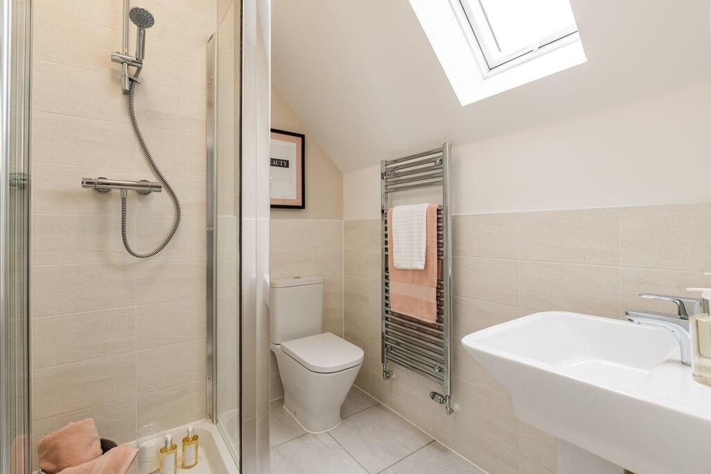 Convenient shower room on the second floor