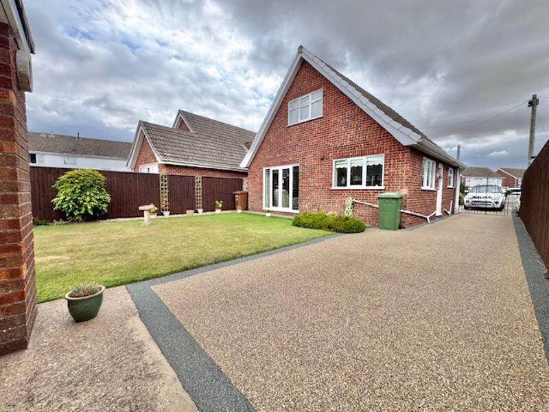 Driveway and house