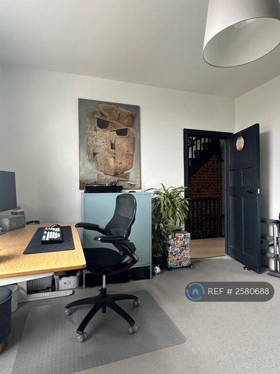 Front Bedroom Set Up As Office