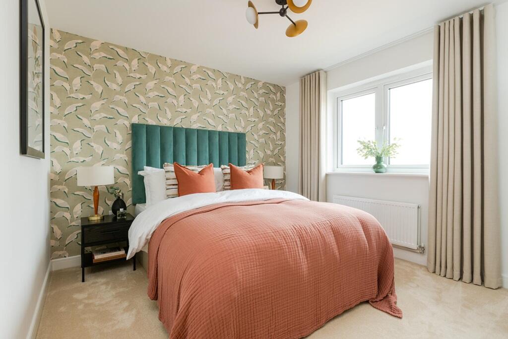The main bedroom offers space to relax away from the rest of the home