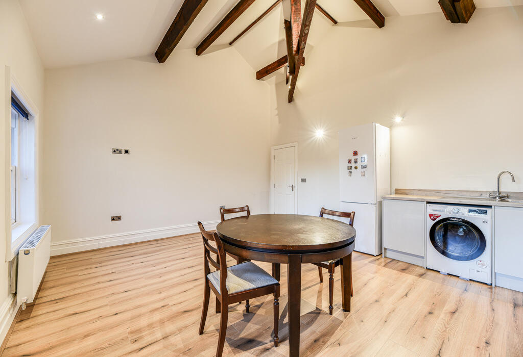 Open plan kitchen  living