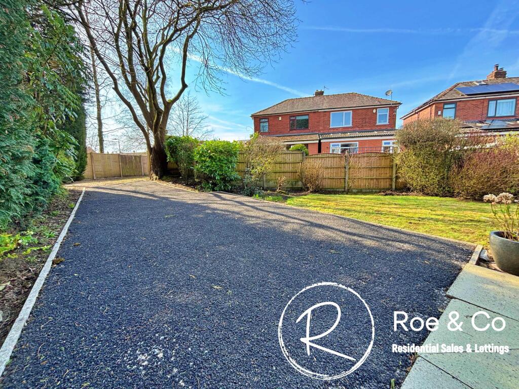 Rear driveway
