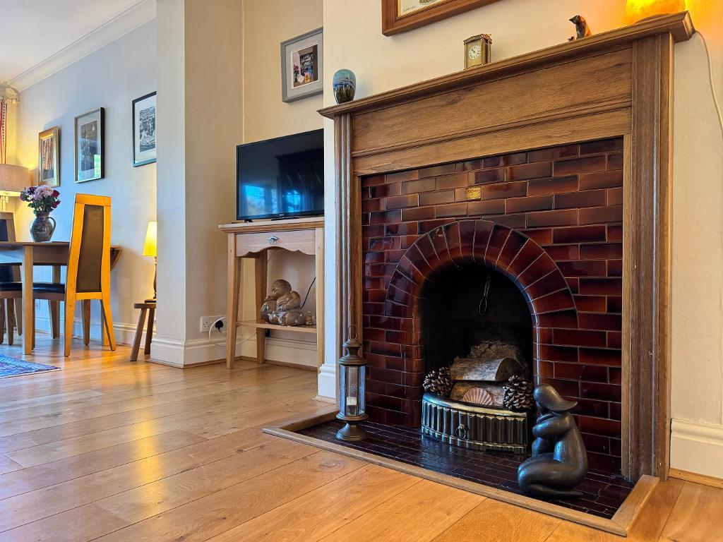 Authentic real log fire