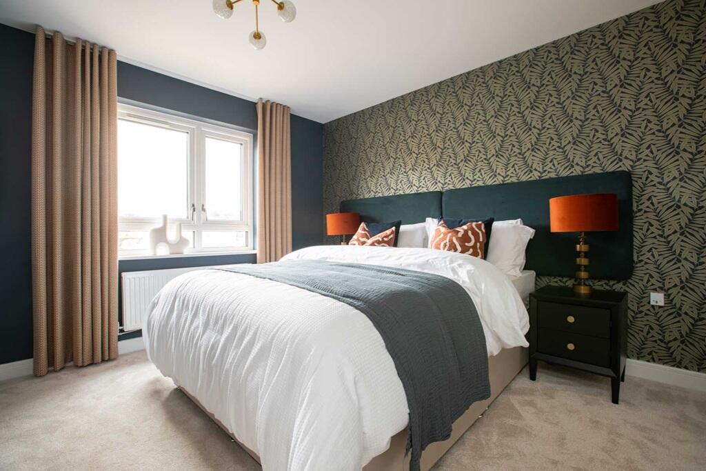 Generously sized bedroom 1