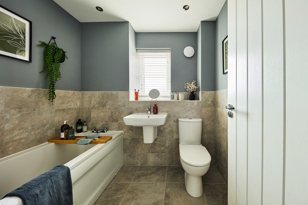Spacious family bathrooms
