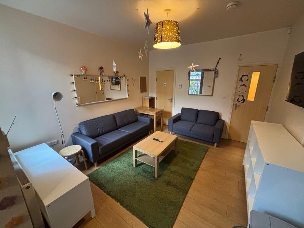 This inviting living room features comfortable ...