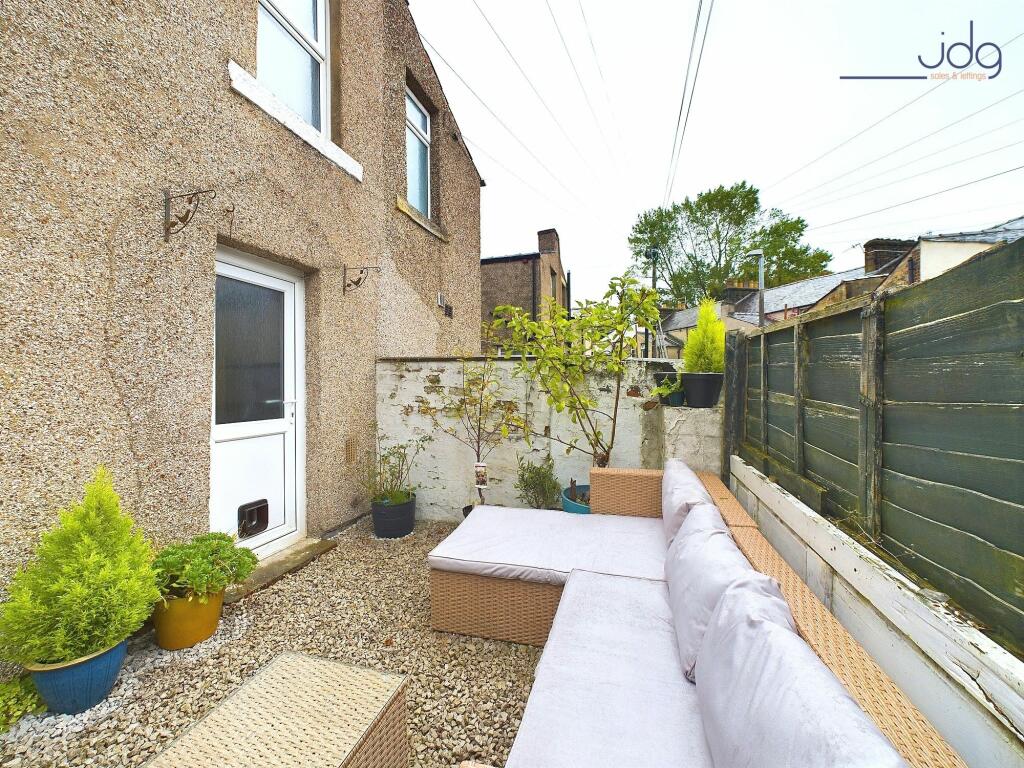 The rear garden