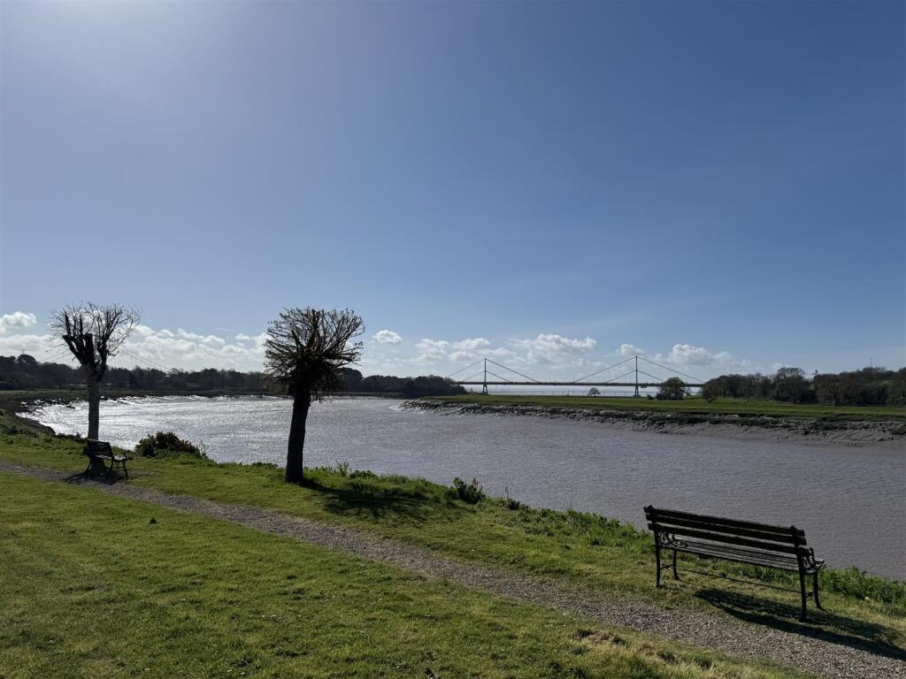 View and riverside walk