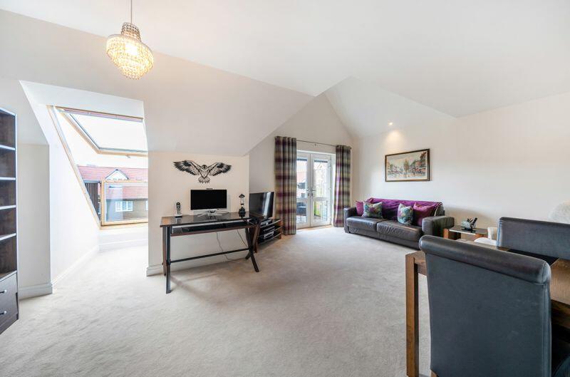 Living/dining room with Velux Balcony...