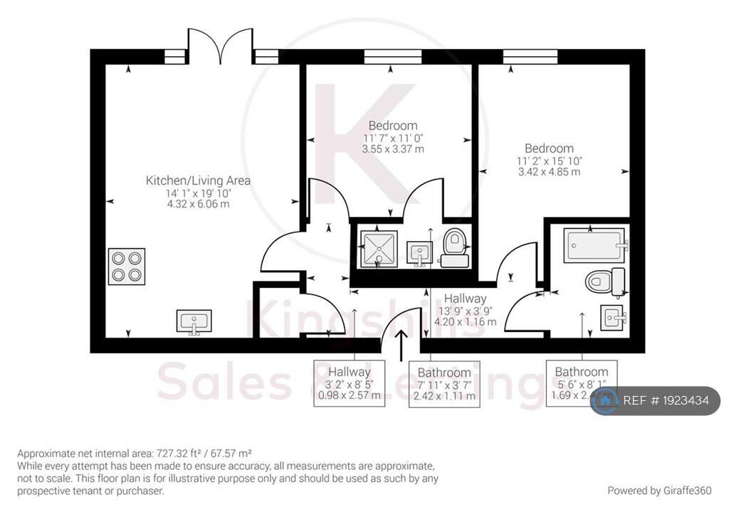 2-Bed Floorplan