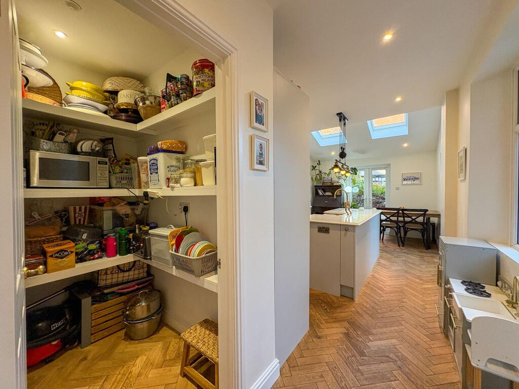 Pantry cupboard off kitchen