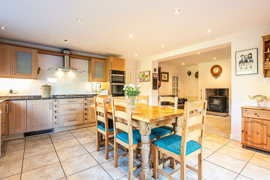 Dining kitchen through to snug area