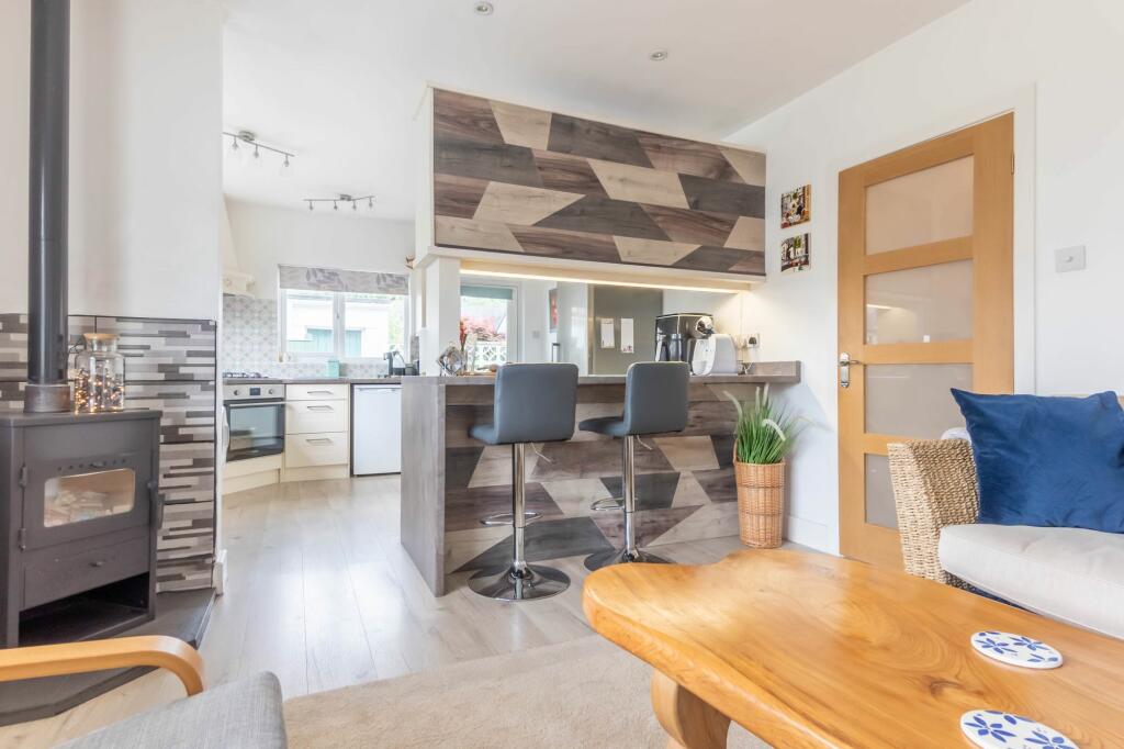 KITCHEN, DINIING AND LIVING SPACE