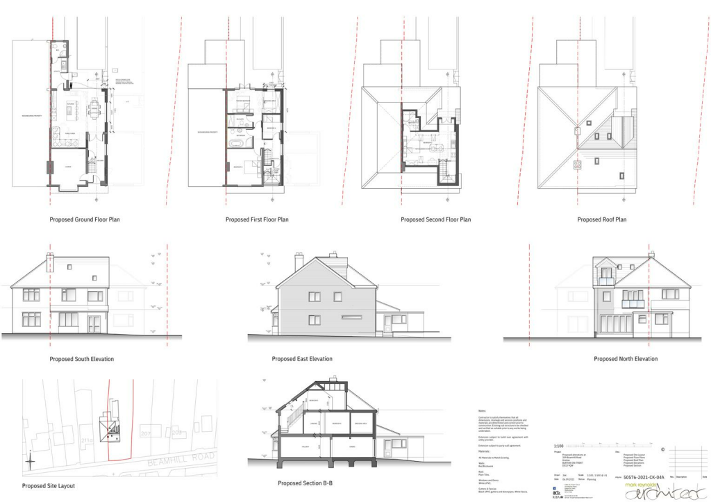 209 Beamhill Phase 1 plans exsisting demo