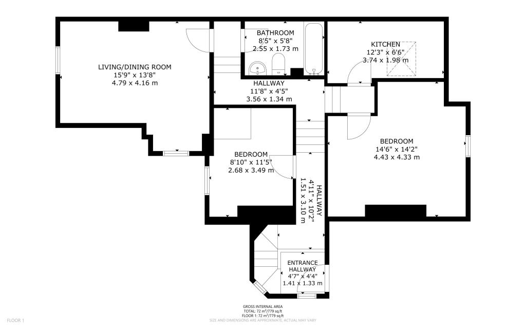 Flat C 1 Linthorpe Road, Stamford Hill, London, N16 5RE