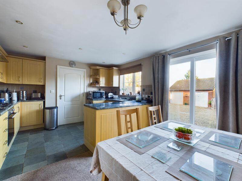 Dining room open to kitchen