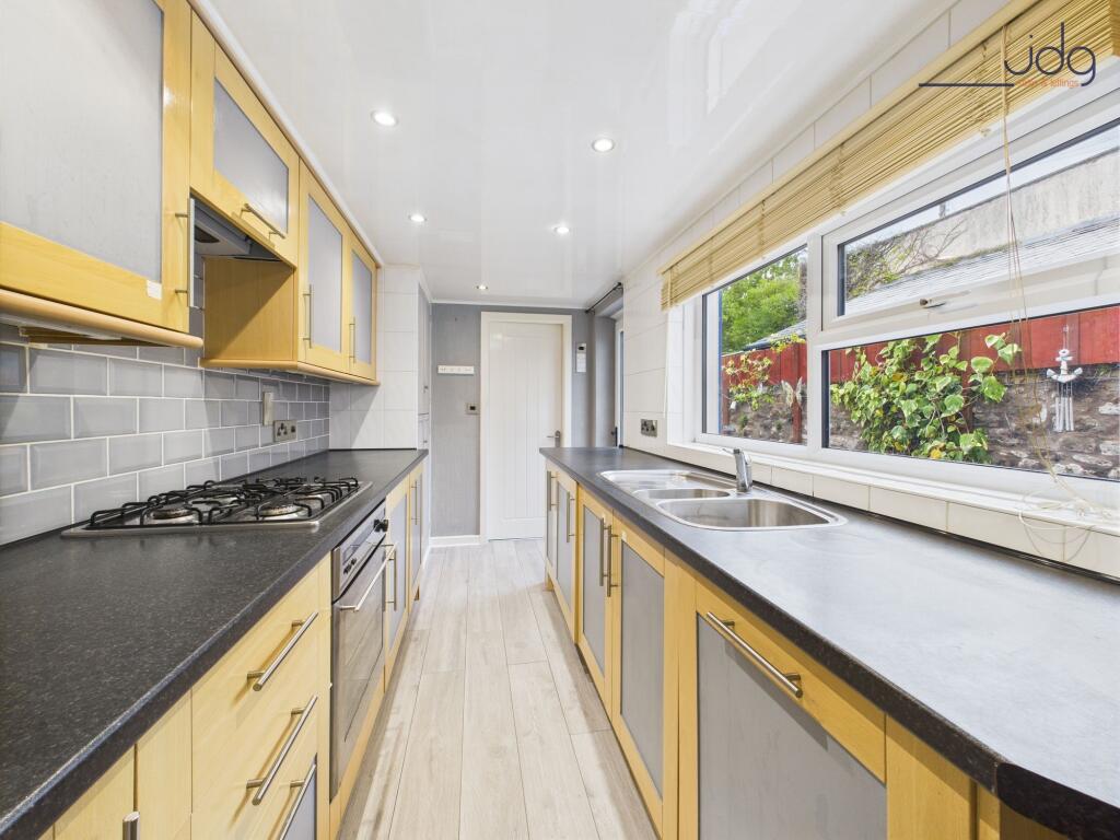 Extended galley kitchen