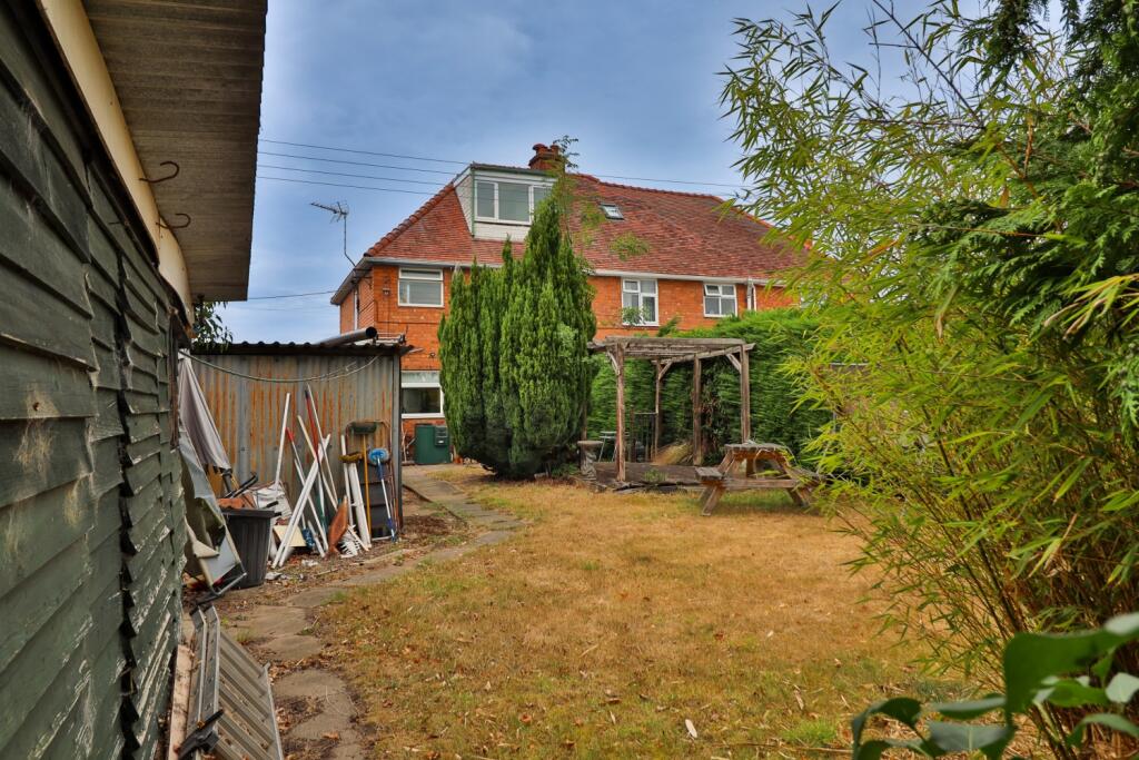 view of house from half way down garden