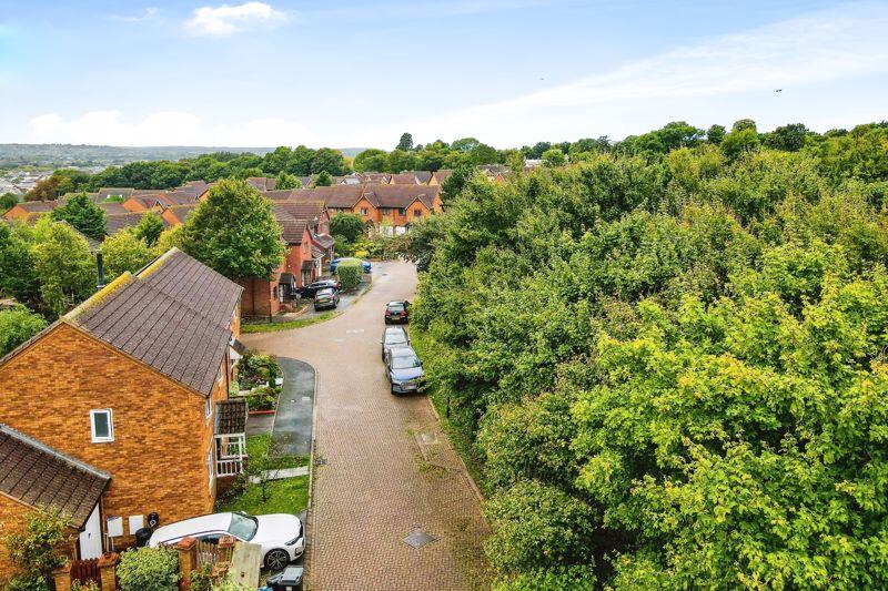 Aerial of front of house
