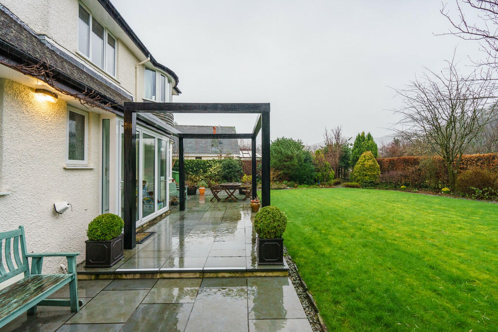 Rear garden and p...